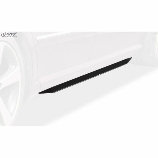 Sideskirts &#039;Slim&#039; passend voor Audi A8 D3 2003-2009 (ABS zwart glanzend)